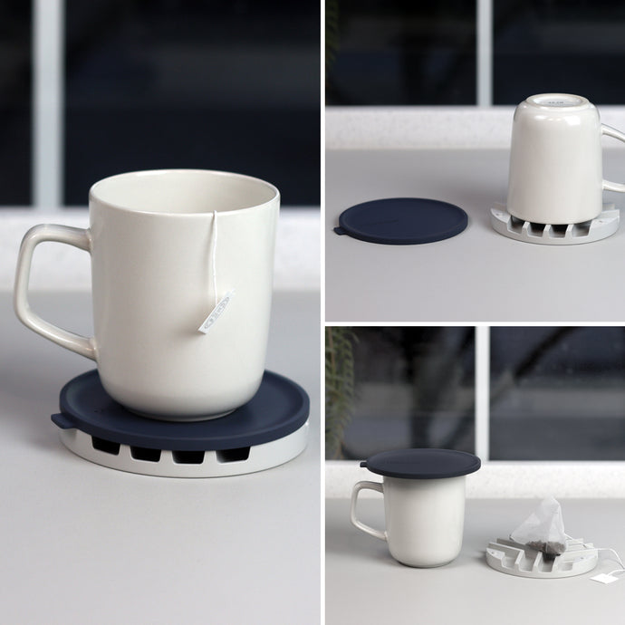 Multi-purpose silicone lid & coaster for drink cup