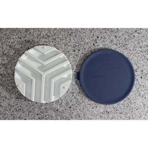[Mug mate] Multi-purpose silicone lid & coaster (Blue)