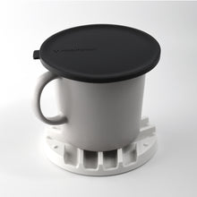 Load image into Gallery viewer, [2pack of Mug mate] Multi-purpose silicone lid &amp; coaster (Dark grey)
