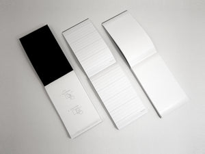 Glued Notebook & pad Set (4-pack, black & gray)