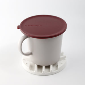 [2pack of Mug mate] Multi-purpose silicone lid & coaster (Red)