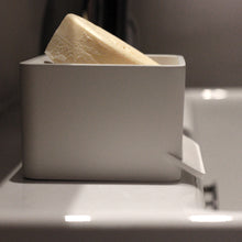 Load image into Gallery viewer, Soap mate, Slanted soap dish with self-draining &amp; drying, [Warm white]
