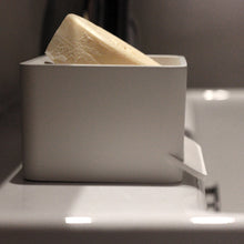 Load image into Gallery viewer, Soap mate, Slanted soap dish with self-draining &amp; drying, [Light gray]
